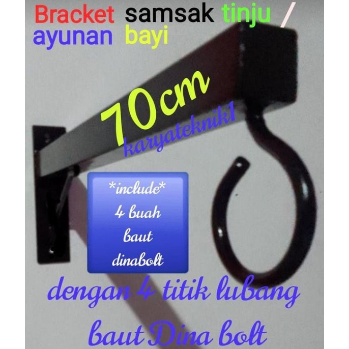 GANTUNGAN AYUNAN BAYI / GANTUNGAN SAMSAK TINJU,besi gantungan ayunan bayi ,bracket tiang besi ayunan