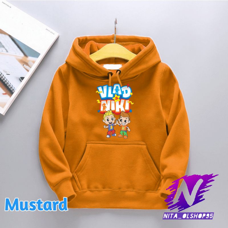 jaket sweater hoodie anak vlad and niki