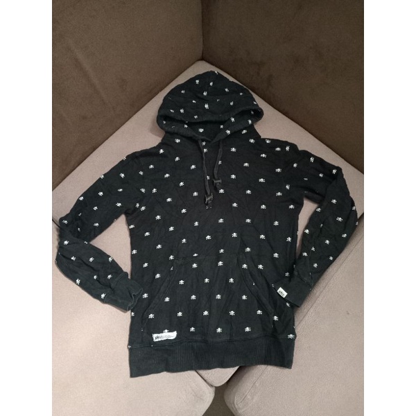 hoodie Neighborhood full prin tengkorak original