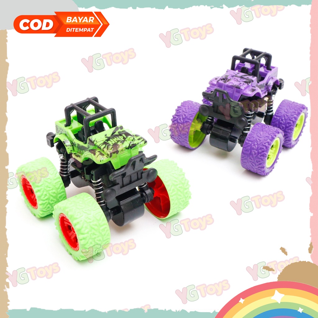 YGtoys Monster Zap Mainan Mobil Mobilan Jeep Jip anak Truk Truck Off Road 4 Wheel Drive Inertial