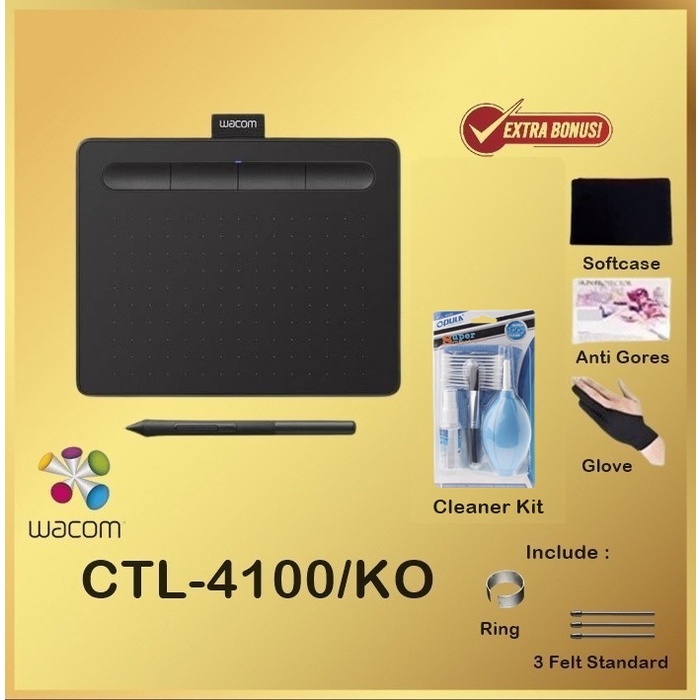 Wacom Intuos Drawing Tablet Small CTL-4100/K0-CX CTL 4100 CTL4100K0 CX