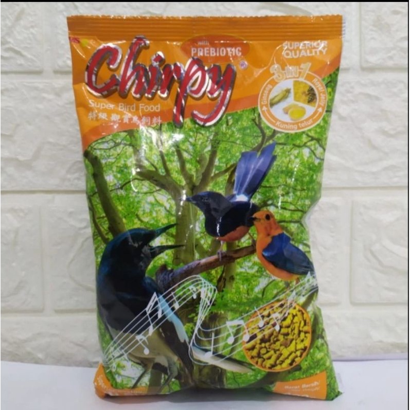 pur burung Chirpy makanan burung