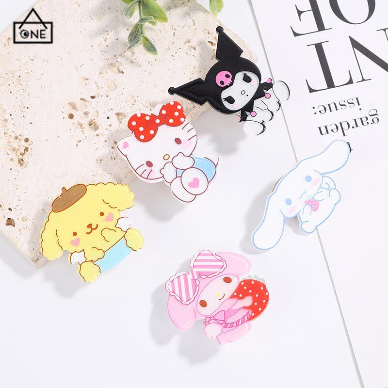 COD❤️Jepit Rambut Sanrio Led Nyala Lampu Menyala Kartun Jepitan Hairpin Cinnamoroll Anjing Kucing Bebek Bill Clip Aksesoris Rambut Poni Lucu Bercahaya