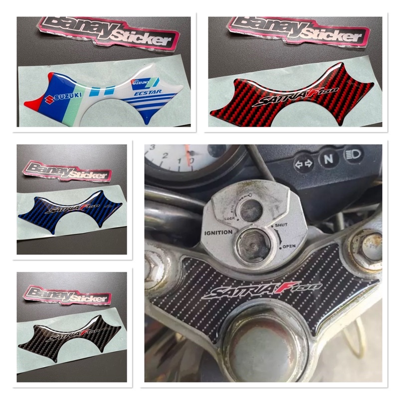 STICKER Stiker Emblem Stang Segitiga SUZUKI SATRIA FU Timbul