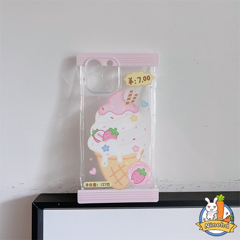 Huawei Y9 Prime 2019 Nova 7i Nova9 7i Pro Y90 Y70 Nova 5T 4e 3i 3e Y7A Y9s P30 Lite P20 Mate 30pro Cute Ice Cream Phone Case Bumper Tahan Debu Soft Case Sarung Pelindung