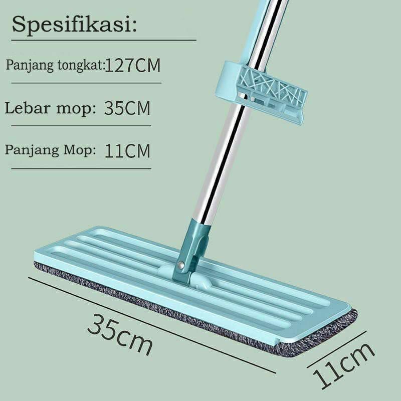 Alat pel lantai tarik flat mop serbaguna