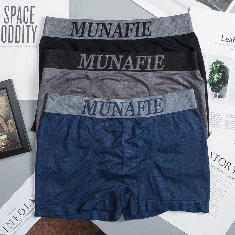 Boxer Munafie Pria Celana Dalam Men Underwear Sempak Import Brief Katun CD