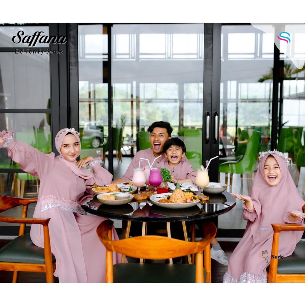 Sarimbit Keluarga. Sarimbit Lebaran. Sarimbit Muslim. Sarimbit Saffana Ied Family - Sister Hijab (PR