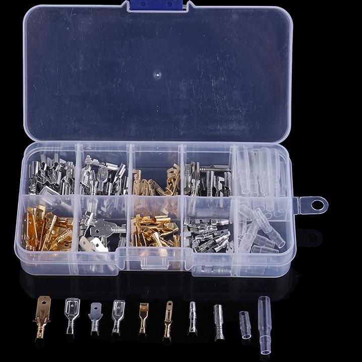 Banyak Peminat Isi 150PCS - Skun Kuning Kabel Motor Gepeng Skun Kabel Terminal Kuningan Skun Kuninga