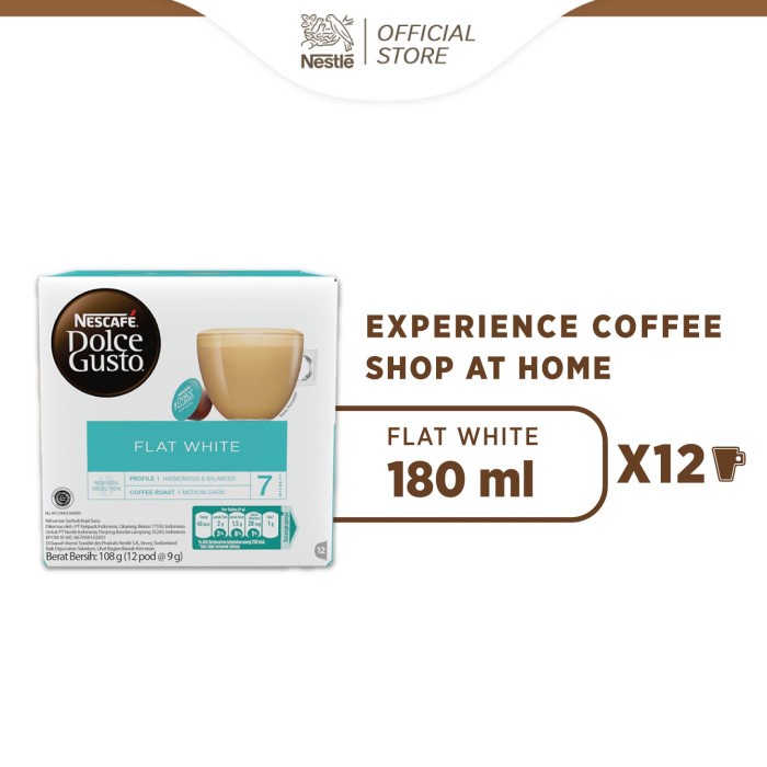 

NESCAFÉ Dolce Gusto Flat White 1 box (12 kapsul=12 gelas)