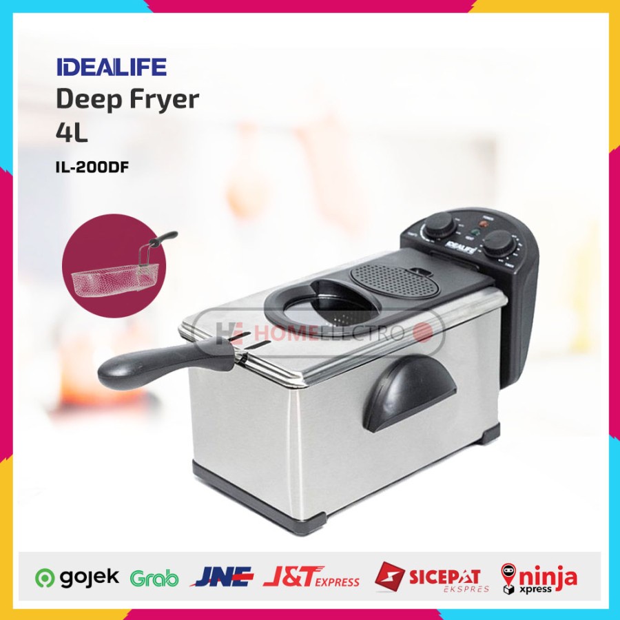 IDEALIFE IL-200DF Deep Fryer 4L - Penggorengan Listrik 4L