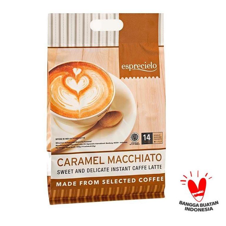 

(A-E4E-㊚) Esprecielo Caramel Macchiato Ecobag ( 14 Sachet ) paling laris
