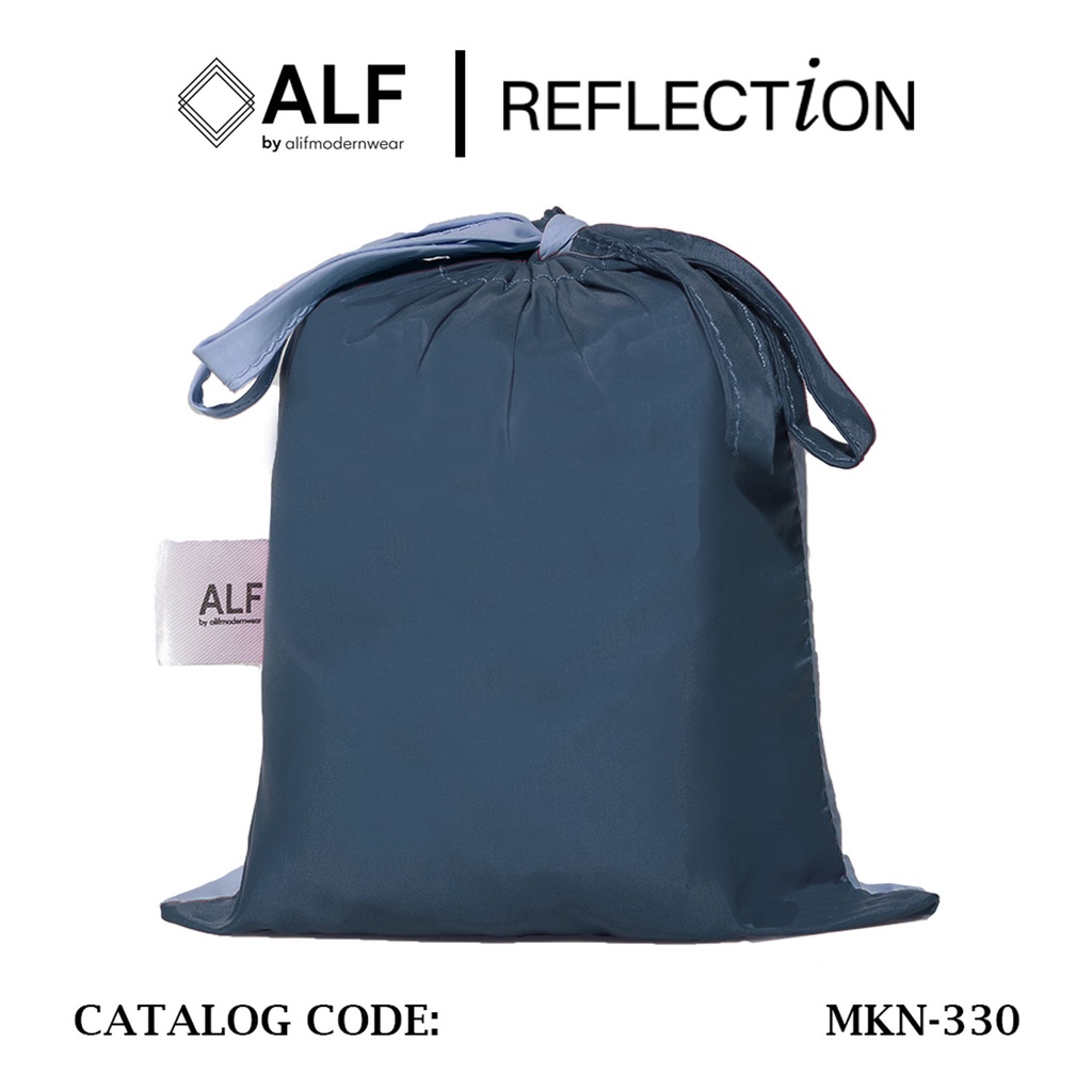 ALIF MUKENA MINI TWO TONE PARASUT PREMIUM KOREA TRAVEL - RIVERSIDE ( MKN-330 )