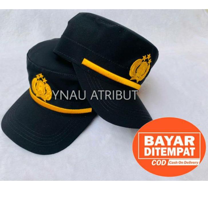 Paling Laku Pilkep / Field Cap / Topi Komando Pama Polri Exclusive By YNAU ATRIBUT