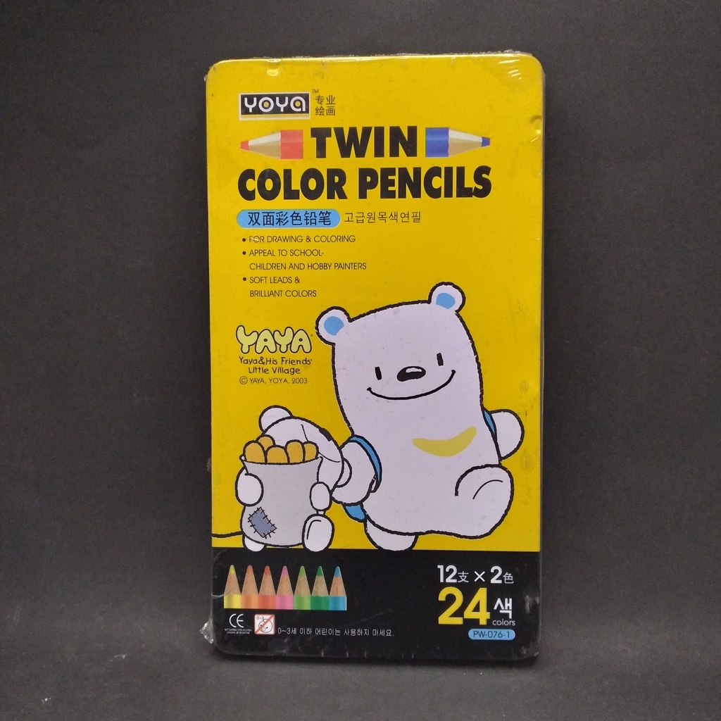 

PENSIL WARNA YOYA TWIN COLOR PENCILS