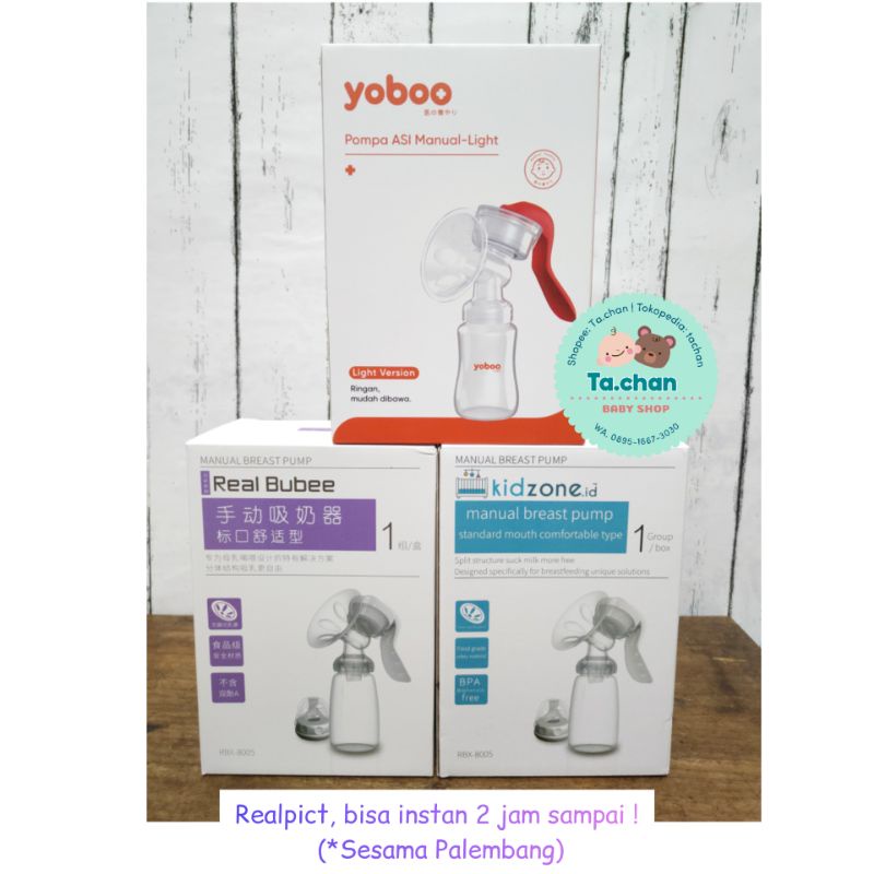 Real Bubee Pompa Asi manual breast pump / Pompa Asi Tangan /pompa asi palembangan