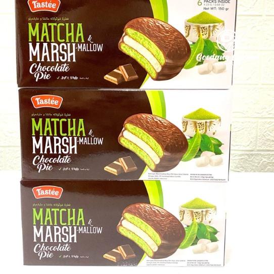 

Paling Disukai ⁑ Tastee Marshmallow Chocolate Choco Pie Matcha Banana Classic Coconut 150gr Isi 6pcs``