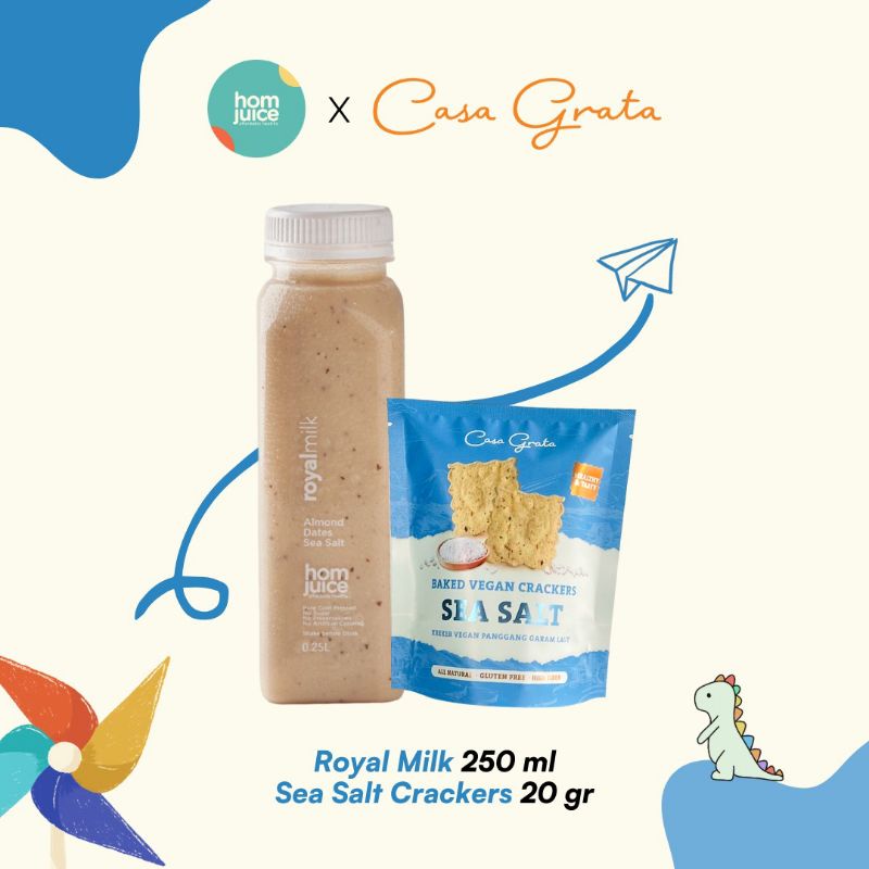 

Royal Milk 250ml x Sea Salt Crackers 20gr