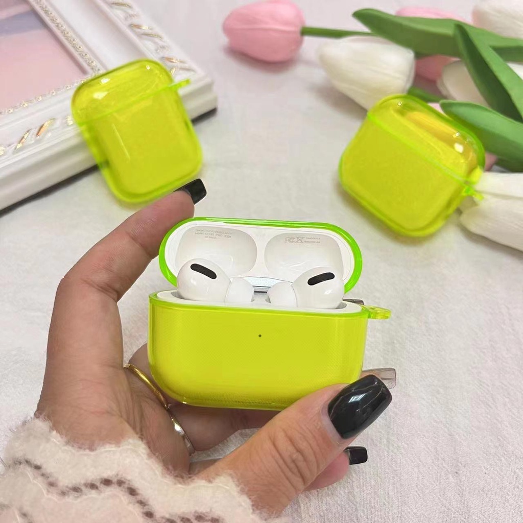 Axian Case AirPods Gen 2 Transparant Clear Silicon Case Inpods 12 Berbagai Warna