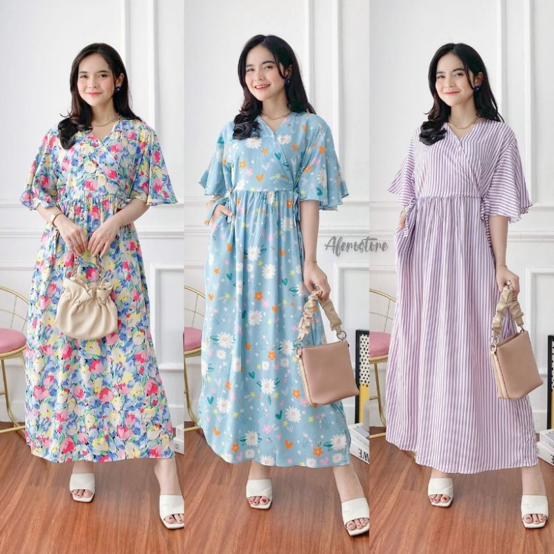 AFERO BEST SELLER KAREEN DRESS / KIMONO DASTER BUSUI TALI SAMPING KANAN KIRI DASTER VIRAL