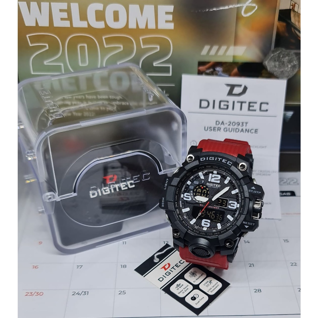 Jam Tangan Pria Digitec DA2093T 2093 Original Garansi Resmi