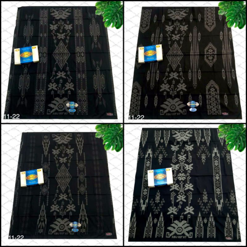 Sarung Abu Rif'at Kembang Hitam Motif BHS