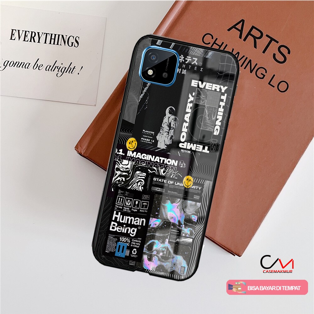 [W75] Soft Case Kaca Realme C20 C11 2021 - Casing - Case - Kesing - Silikon - Bumper - Pelindung Hp 