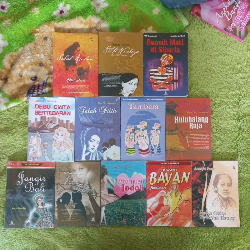 BUKU NOVEL SASTRA SALAH ASUHAN SITI NURBAYA RUMAH MATI DI SIBERIA DEBU CINTA BERTEBARAN SALAH PILIH 