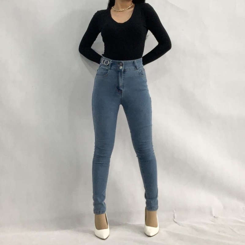 [LUXE.DLABEL] - E74 Jeans | Celana panjang Highwaist wanita Jeans import premium Jeans wanita polos ripped jeans High waist jeans wanita bkk Skinny Jeans High waist Baggy jeans Wideleg Jeans Kulot jeans Boyfriend jeans Wanita Kargo Jeans bangkok