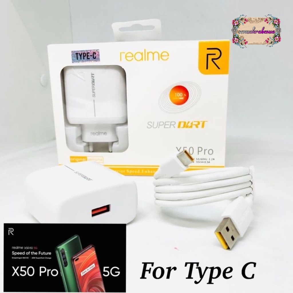 Charger Cashan tc Original  realme 65wat tipe c usb Fast Charging super vooc SB4579