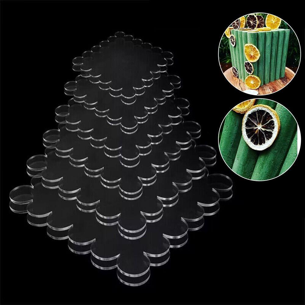 Preva 2pcs Scraper Kue Set Sugarcraft Hiasan Kue Pastry Cutter Gigi Gergaji Akrilik Bening Transparan