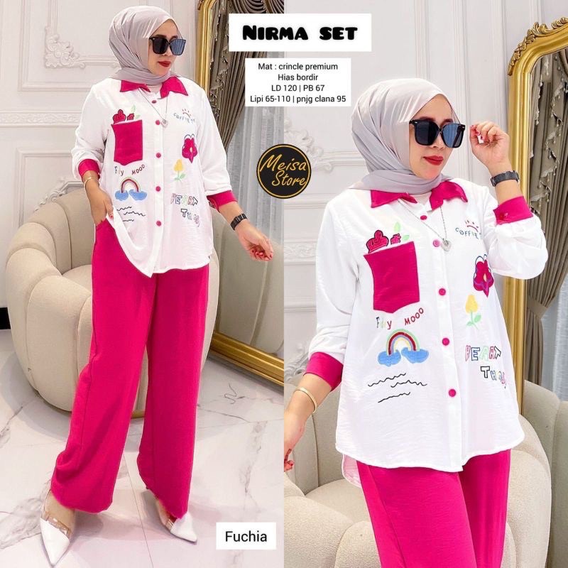 Nirma Set | Setelan Full Cringkel