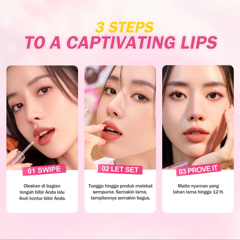 [New Launch] BNB barenbliss Korean Bloomatte Full Bloom Transferproof Matte Tint LONGLAST 12H TRANSFERPROOF