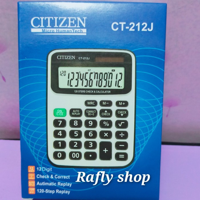 

BERKUALITAS kalkulator citizen CT 212J
