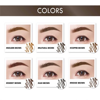 Browit Pro Slim Brow Pencil By Nongchat | Pensil Alis by Nongchat Eyebrow Pencil