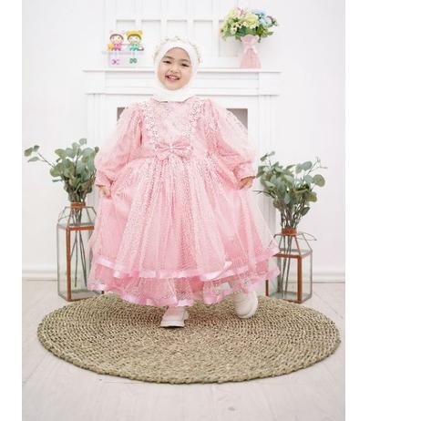 Terjangkau ヤ gamis anak perempuan/gaun anak perempuan/gamis anak brukat
