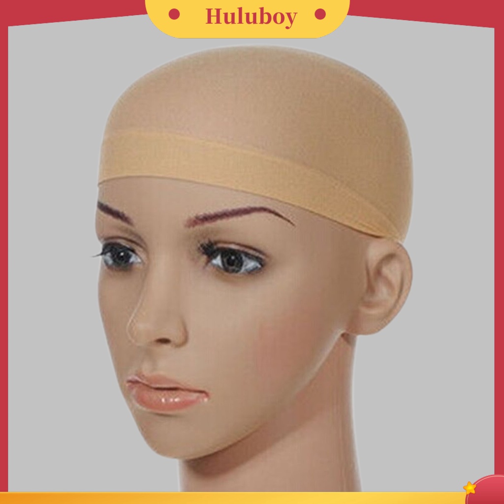 2 Pcs Topi Stocking Liner Wig Elastis Tinggi Dapat Digunakan Kembali Untuk Cosplay
