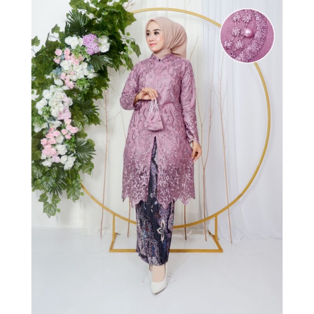 Kebaya Tunik Busui Payet / Kebaya Modern / Kebaya Pesta Mewah / Kebaya Busui / Kebaya Kondangan Terbaru