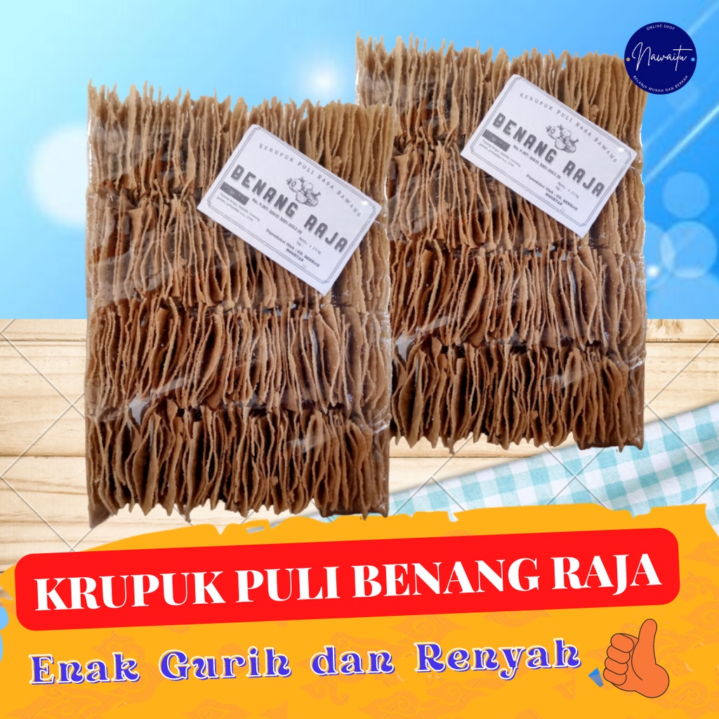 

Kerupuk Puli Mentah 2.5KG Gendar Oleh-oleh Khas Magetan Madiun Krupuk Bawang Mentah Benang Raja