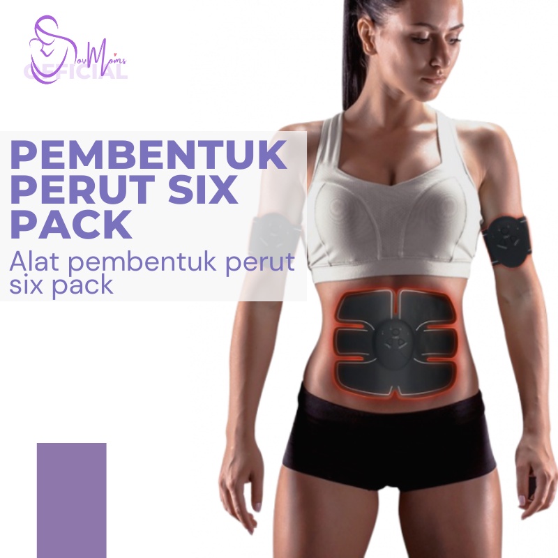 New! Alat fitnes Pembentuk Six Pack Abdominal Muscle Stimulator Trainer Stimulator Otot  Sale!