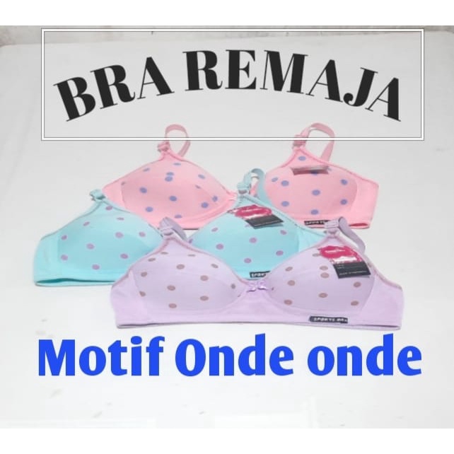 Bra Bh Remaja Wanita Motip Onde Onde