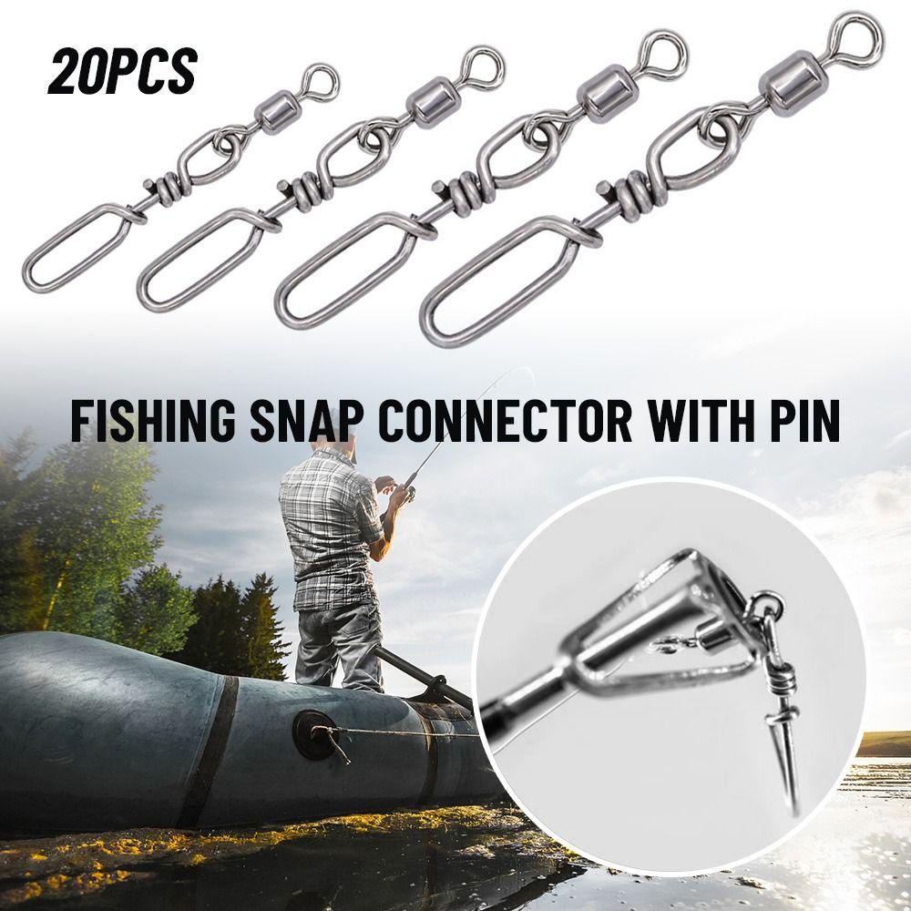 Preva 20pcs Konektor Snap Pancing Dengan Pin Tahan Lama Padat Ring Stainless Steel Heavy Duty Ball
