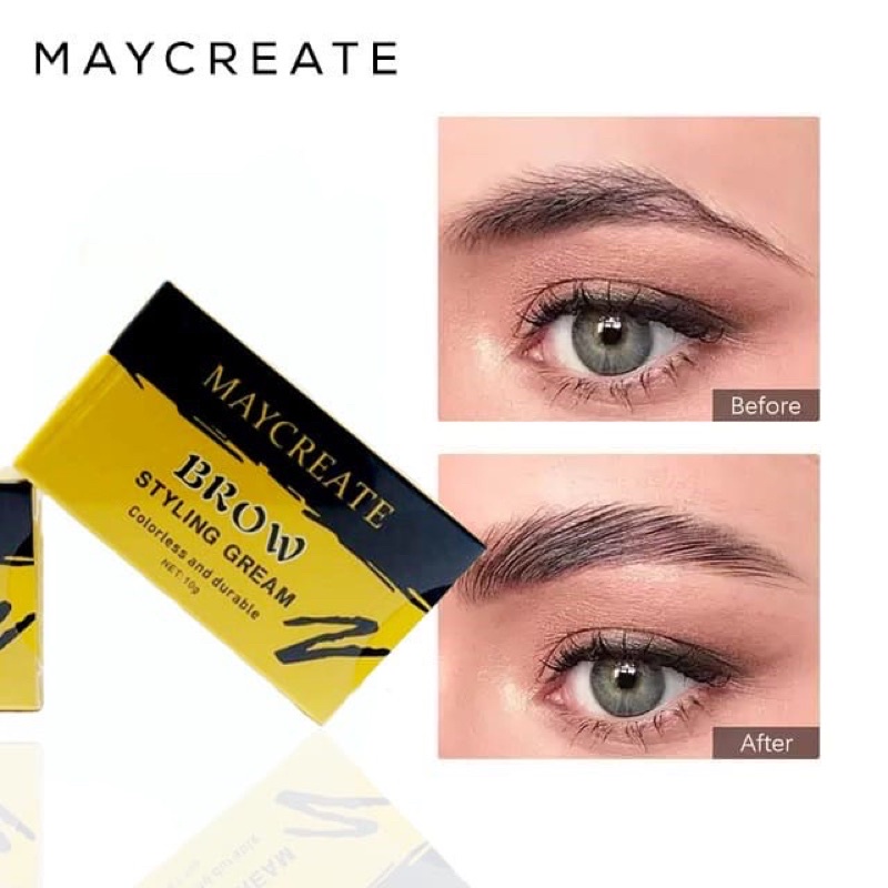 &lt;cc.x&gt; maycreate styling eyebrow pomade - PROMO MAYCREATE BROW STYLING GREAM Pembentuk Alis Eyebrow Wax Alis Brow Styling Soap Eyebrow