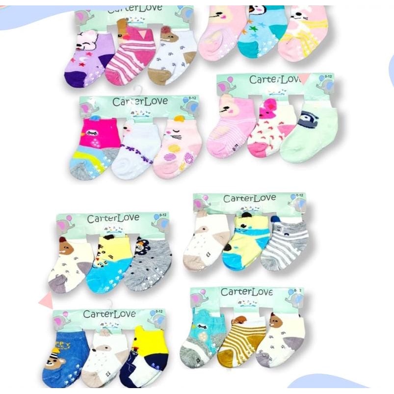 Carterlove Baby Socks Ear 3D Antislip 3 pcs 5586-1