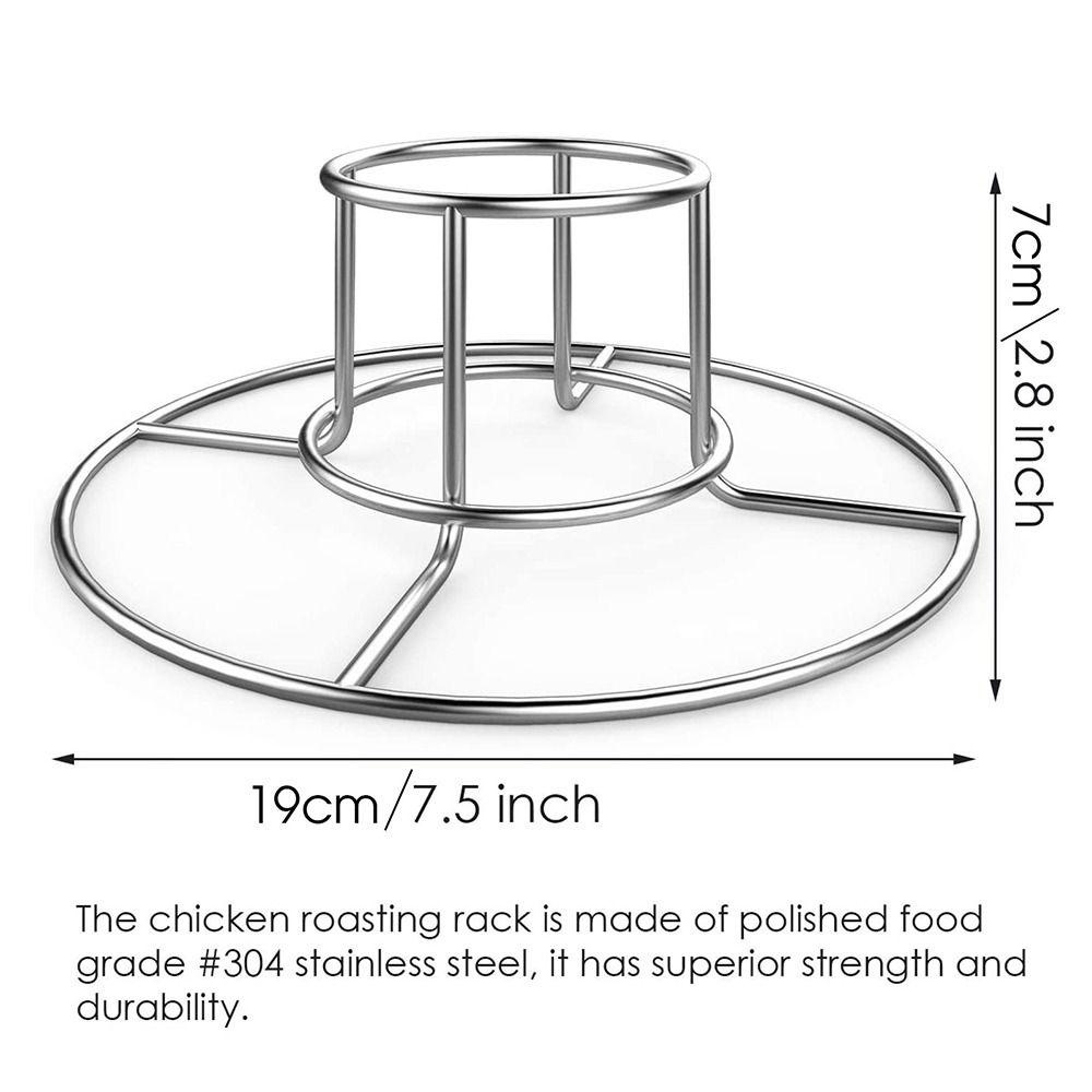 Solighter Beer Can Tempat Ayam Camping BBQ Oven Chicken Roaster Rack