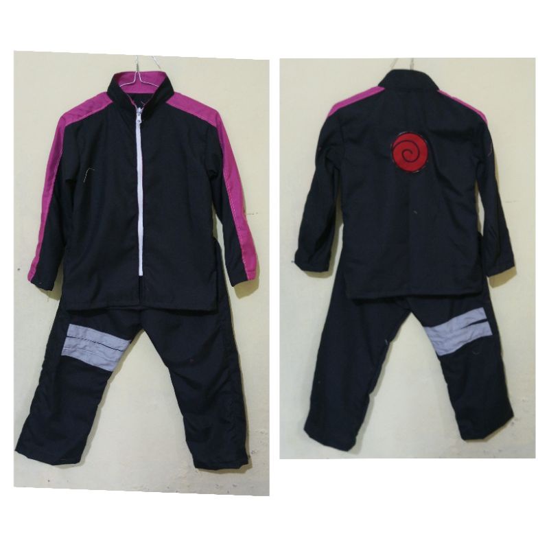 Kostum Boruto Uzumaki Anak (baju+celana)