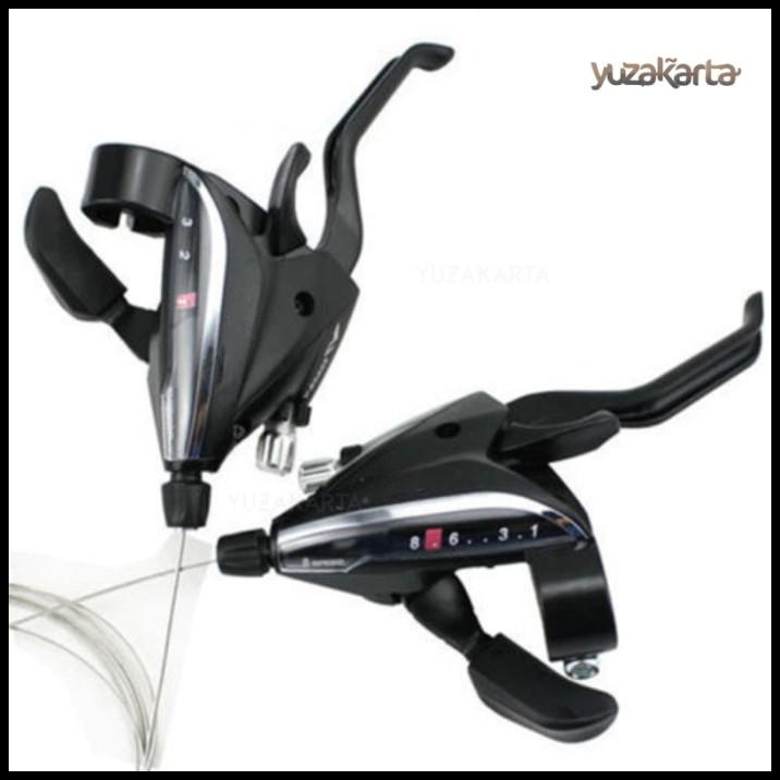 Shifter Handle Brake Rem Sepeda 9 Speed Sepasang + Kawat Kabel
