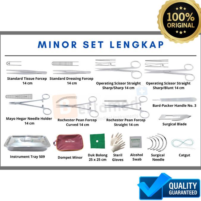 Minor Set Lengkap / Set Bedah Minor Lengkap