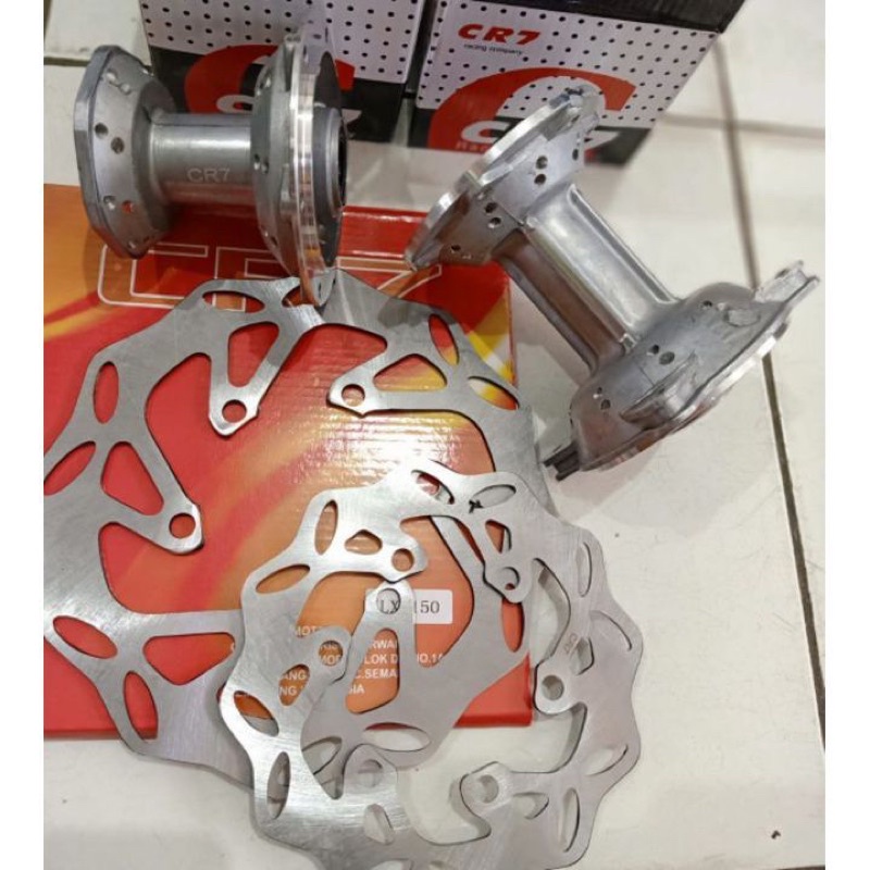 TROMOL SET KLX CRF 1 SET DEPAN BELAKANG PLUS DISC PIRINGAN H36 LUBANG 36 hole