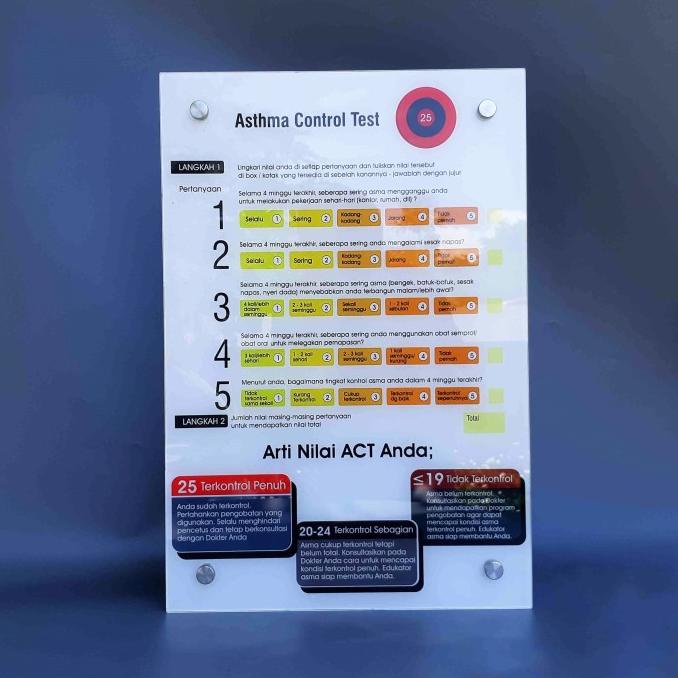 

Poster Akrilik, Poster ACT, Asthma Control Test